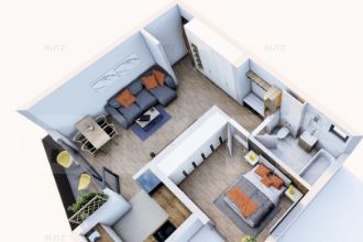 Apartament de 2 camere, Loc de parcare Inclus