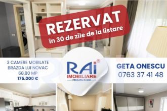 Apartament cu 3 camere decomandat in Brazda lui Novac