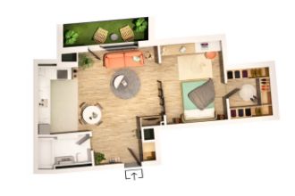 Apartament cu 2 camere in Central