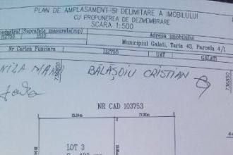 Vând teren intravilan 422 mp Str Arcașilor 