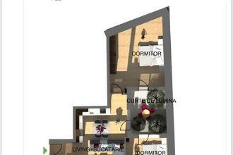 Apartament cu 3 camere semidecomandat in Parcul Carol