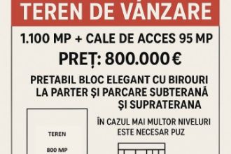 Teren Constructii intravilan de 800 mp, in Dacia