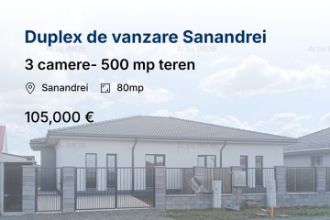 Duplex de vanzare- Sanandrei