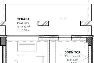Apartament de vanzare, cu 2 camere, 71 mp, terasa 19 mp, zona centrala