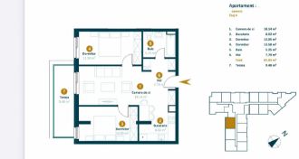 Apartament 3 camere pe Dunarii