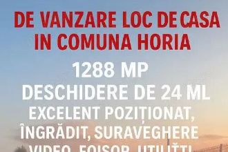 De vanzare loc de casa, suprafata de 1288 mp, 37.000 euro