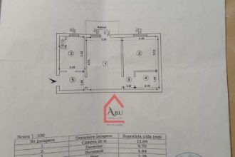 Apartament cu 2 camere semidecomandat in Dacia