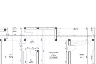 Apartament cu 3 camere semidecomandat in Floresti