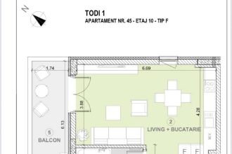 Apartament cu 2 camere decomandat in Torontalului