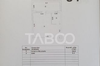 Studio in suprafata de 36 mp + 13 mp terasa nou finisaje pre