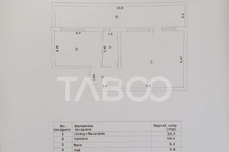 Apartament 2 camere de vanzare 63mp + terasa 27 mp construct