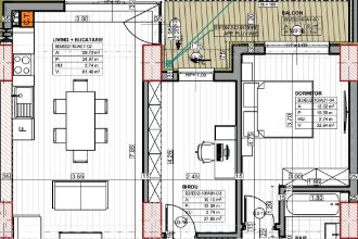 Apartament cu 2 camere decomandat in Primo