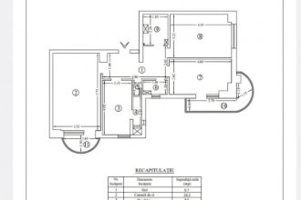 Apartament cu 3 camere decomandat in Moara de foc