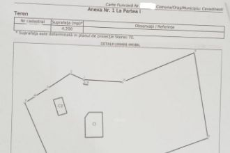 Teren Constructii intravilan de 4200 mp, in Cavadinesti