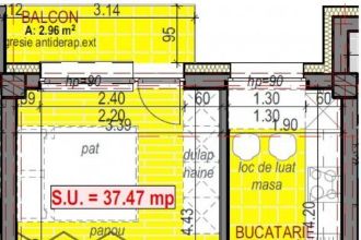 Apartament 1 camera strada Urusagului