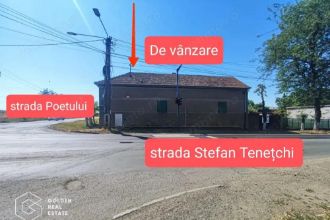 Teren 938 mp cu casa, amplasare pe colt, vad comercial, zona Gai