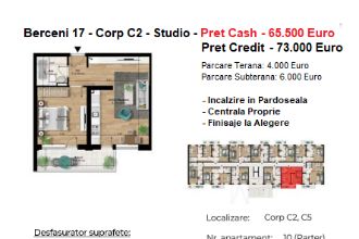 Apartament cu 2 camere in Berceni