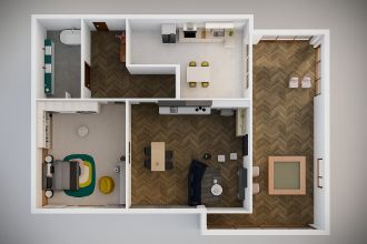 Apartament cu 2 camere decomandat in Theodor Pallady