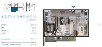 Apartament cu 3 camere decomandat in Iris