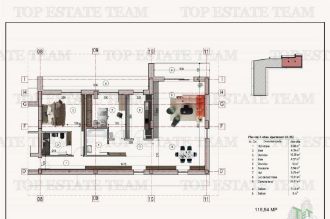Apartament 3 camere 2 terase bloc nou metrou 1 Decembrie 191