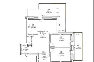 Apartament spa?ioas cu 3 camere, in bloc nou, cu vedere pa