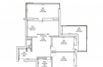 Apartament spa?ioas cu 3 camere, in bloc nou, cu vedere pa