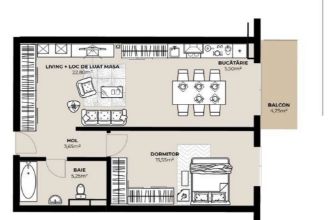 Apartament cu 2 camere semidecomandat in Marasti