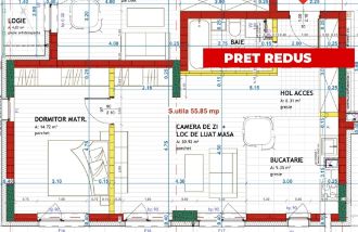 Apartament cu 2 camere semidecomandat in Floresti