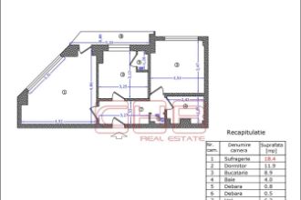 Apartament cu 2 camere decomandat in Ultracentral
