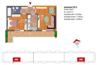 Apartament cu 2 camere decomandat in Theodor Pallady