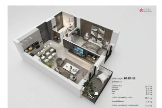 Apartament cu 2 camere semidecomandat in Harmanului