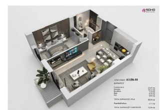 Apartament cu 2 camere semidecomandat in Harmanului
