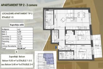Apartament cu 3 camere semidecomandat in Semicentral