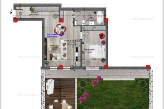 Apartament 2 camere, gradina 73mp, finisaje la alegere, parcare la parter, Terra