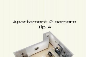 Apartament cu 2 camere semidecomandat in Torontalului