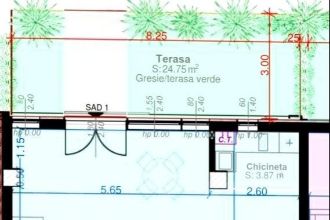 Apartament cu 2 camere semidecomandat in Aradului