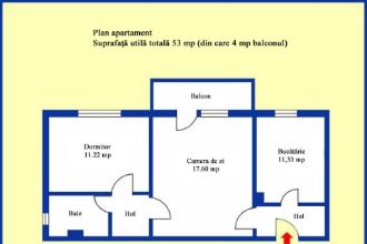 Apartament spatios de vanzare in Cartier Nord-Cameliei