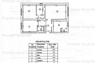 Apartament 3 camere, PALAS Mall, 64mp