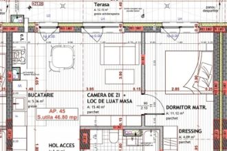 Apartament cu 2 camere semidecomandat in Floresti