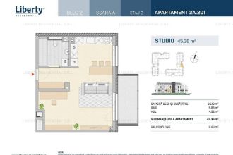 Studio ideal pentru investitie, Liberty Residential