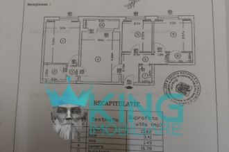 Apartament 3 camere | 10/10 | 63mp | Centrala | Balcon | 1min Metrou |Dr Taberei