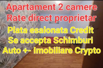 Apartament 2 camere Gavana parter Rate Proprietar Schimburi Auto +- Crypto