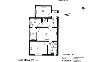 Apartament cu 3 camere semidecomandat in Micro 40