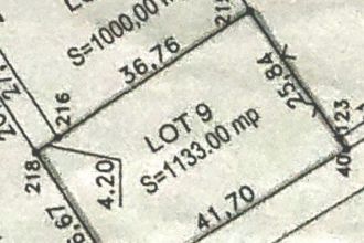 Teren Constructii intravilan de 1133 mp, in Saftica