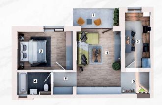 Apartament cu 2 camere decomandat in Mehala