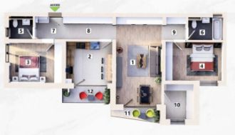 Apartament cu 3 camere decomandat in Mehala