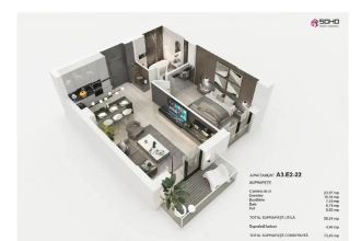 Apartament cu 2 camere semidecomandat in Harmanului