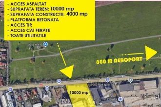 Teren Constructii intravilan de 10000 mp, in Aeroport