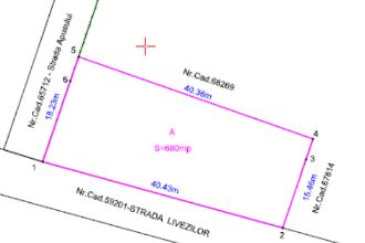 Teren Constructii intravilan de 680 mp, in Mogosoaia