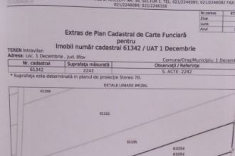 Teren Constructii intravilan de 2242 mp, in 1 Decembrie